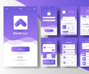 BankApp in the phone with an active interface